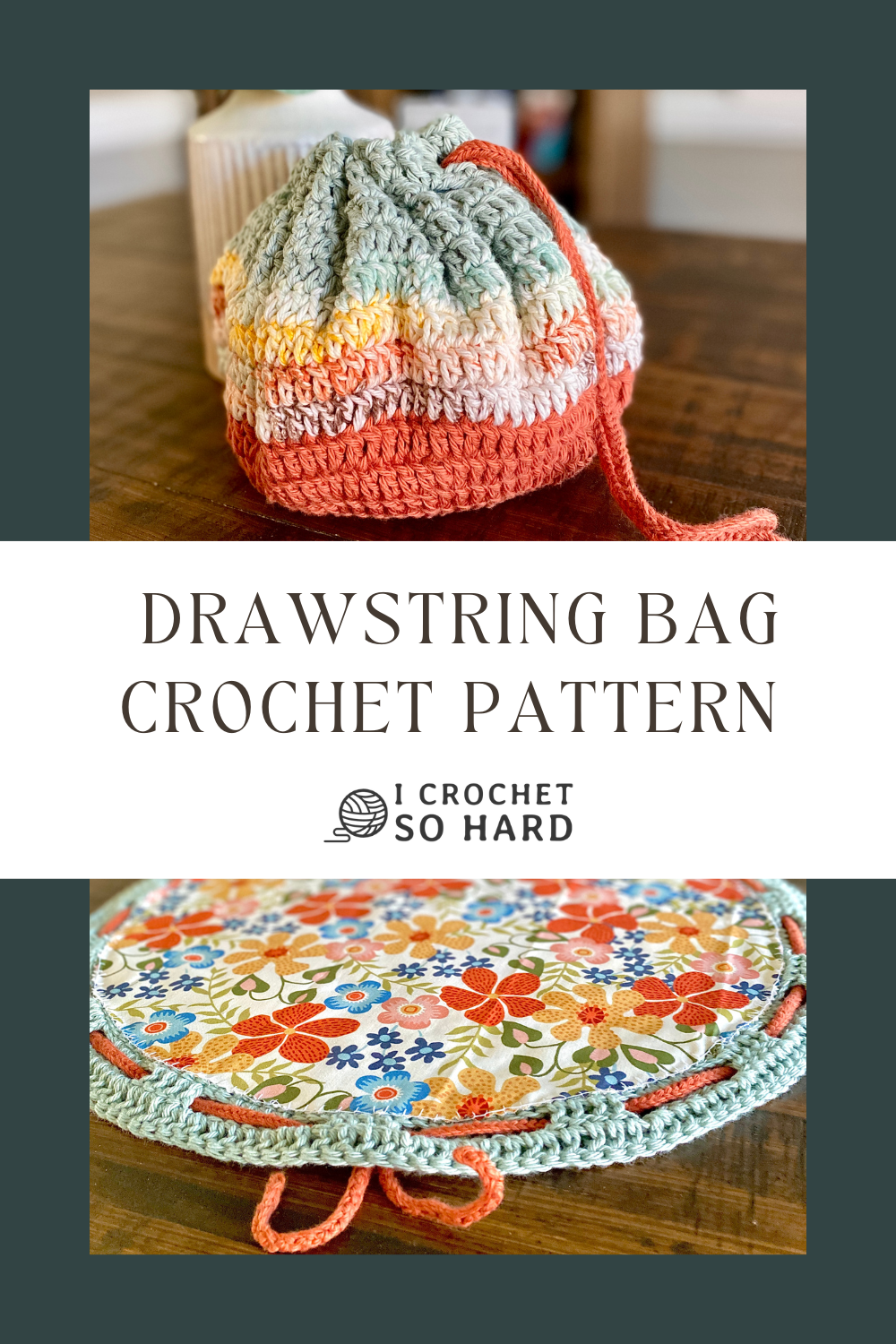Emery Drawstring Bag Crochet Pattern - Learn How to Line a Crochet Bag — I  Crochet So Hard
